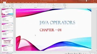 Java Operators IO statements - Part 2