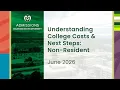 Understanding College Costs Next Steps Non-Residents