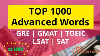 1000 Advanced Vocabulary for GRE GMAT SAT LSAT Exams Master Key English Words