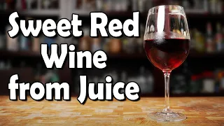 cheap alcohol with no equipment sweet red wine