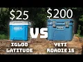 200 Yeti Roadie 15 vs 25 Igloo Latitude The test results will SHOCK you