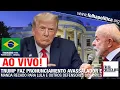 Download Lagu DONALD TRUMP FAZ PRONUNCIAMENTO AVASSALADOR E MANDA RECADO PARA LULA E OUTROS DEFENSORES DOS BRICS
