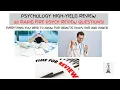 Top 50 Rapid Fire Psych Review Questions for EOR and PANCE Exams