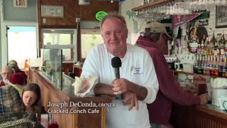 Cracked Conch Cafe Welcome Message
