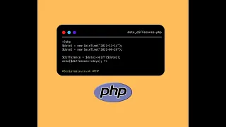 PHP Date Time - Get difference in days between two dates