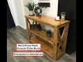 Farmhouse Console Table Build Tutorial with free dimensions