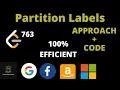 Partition Labels Leetcode Leetcode 763 Leetcode September Challenge