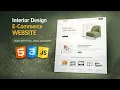 Interior Design E-Commerce Website HTML CSS JS Bootstrap
