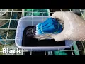 How To Tie Dye Black And Blue Shibori Technique Tie Dye T Shirt