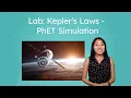 Lab Kepler s Laws - PhET Simulation