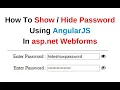Show And Hide Password With AngularJS In asp net Webform c 6