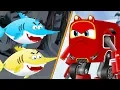 Lagu SuperCar Rikki Chases The Magical Flying Shark to Rescue Kids | Cars Cartoon Song