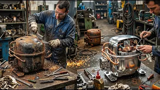 Bringing a Rusty Fridge Compressor Back to Life