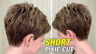 How to Cut a Perfect Elegant Short Pixie A Hairstyle Suitable for All Ages Step-by-Step Guide