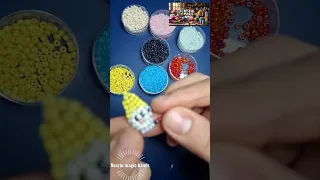 صنعت شخصية هابي من بياض الثلج او سنو وايت بالخرز شوفوا النتيجة الرهيبة 