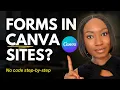 How to Embed Stunning Contact Us Forms into Your Canva Website Step-by-Step