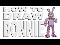 How to draw Bonnie FNaF