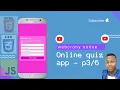 - Create an ONLINE QUIZ APP with HTML CSS AND JavaScript