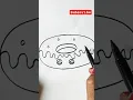 Cute Donut Drawing for kids donut drawing