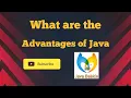 What are the advantages of Java