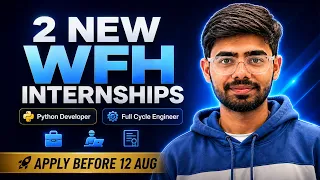Latest WFH Internships 2026 Python Developer Full Cycle Engineer
