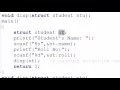 135 Passing Structure as Function Argument in C Programming Hindi