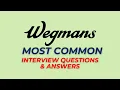Wegmans Interview Questions and Answers for 2025