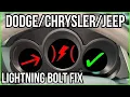 red lighting bolt fix dodge jeep Chrysler RELEARN PROCESS