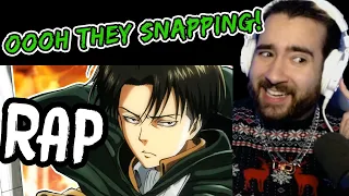 shwabadi reacts to levi rap rustage ft videogamerapbattles attack on titan