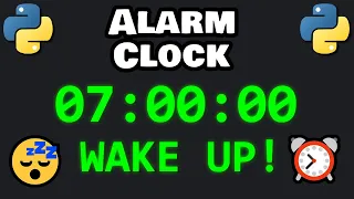 Code an alarm clock using Python