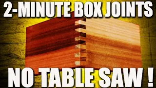 2-Minute box joints with a router