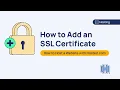 Adding an SSL Certificate to Your Website Hosted com Security Guide
