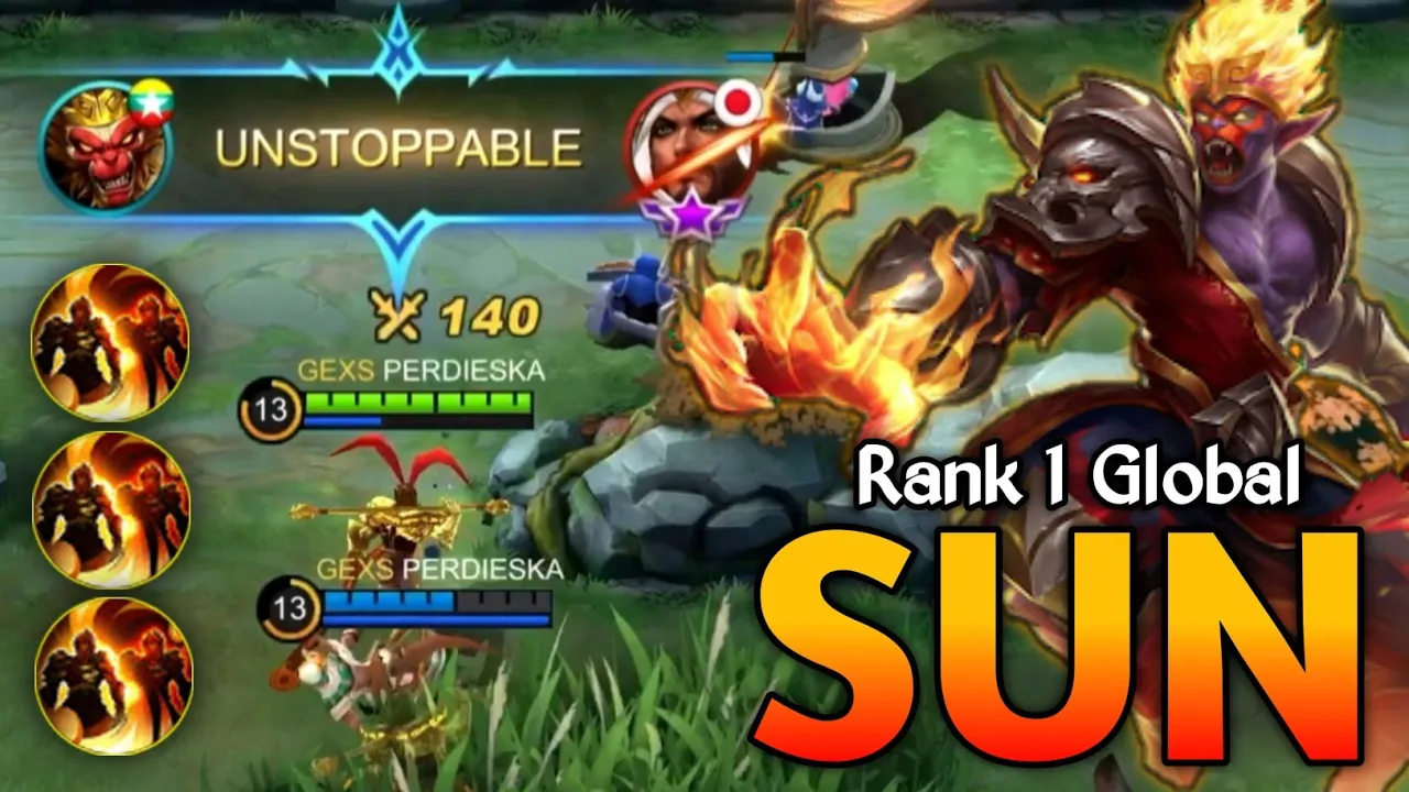 EPIC COMEBACK!! Sun Best Build by PERDIESKA - Top 1 Global Sun | MLBB