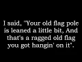 Johnny Cash - Ragged Old Flag lyrics