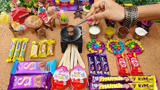 Miniature All Chocolate Dosa Recipe | All Cadbury Dairy Milk Bubbly Chocolate Dosa | Gems Chocolate 