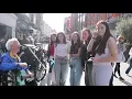 Download Lagu A Group of Dublin Girls stop to sing along with Legendary Busker Jimmy C 
