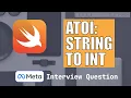 String to Integer atoi Swift Coding Interview Question - LeetCode