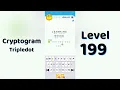 Cryptogram Tripledo Level 199 Solutions Logic Puzzle Game Mini Boss