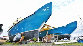 My Project Catamaran Gets Sealed Up! | Wildling Sailing