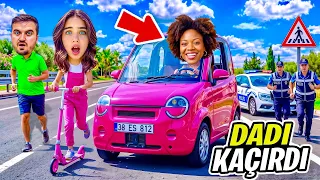 DADI TINY CAR ARABAMI KAÇIRDI !! ELİF SİNEM SCOOTER İLE KOVALADI !! TUHAF TAKİP !!