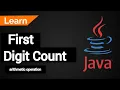 Java Basic Code - First Digit Finding by Java English Tutorial