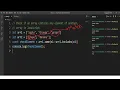 Checking Each Element of an Array