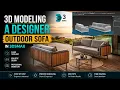 3ds Max Furniture Modeling Create a Designer Outdoor Sofa from Scratch