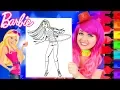 Coloring Barbie 4th of July Fireworks Coloring Page Prismacolor Markers KiMMi THE CLOWN