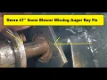 How To Fix A Missing Auger Impeller Key In A John Deere 47 Two Stage Snowblower