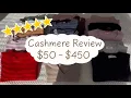 Review of Cashmere Sweaters Across 8 Brands Price Quality Value Wear