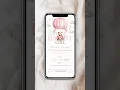 Baby Shower Invitation for Girl Cute Pink Bear Balloons Editable Canva Template with Music