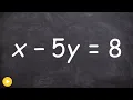 How do you determine if you have a linear equation