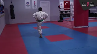 الكاتا الثالثة هيان ساندان اختبار الحزام الاخضر KATA HEIAN SANDAN 