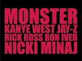 MONSTER -Kanye West (Lyrics In Description*] (Feat. Jay-Z, Rick Ross, Nicki Minaj, & Bon Iver)